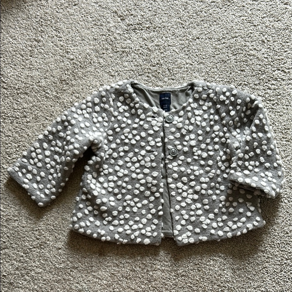 GAP Gray and White Kids Blazer